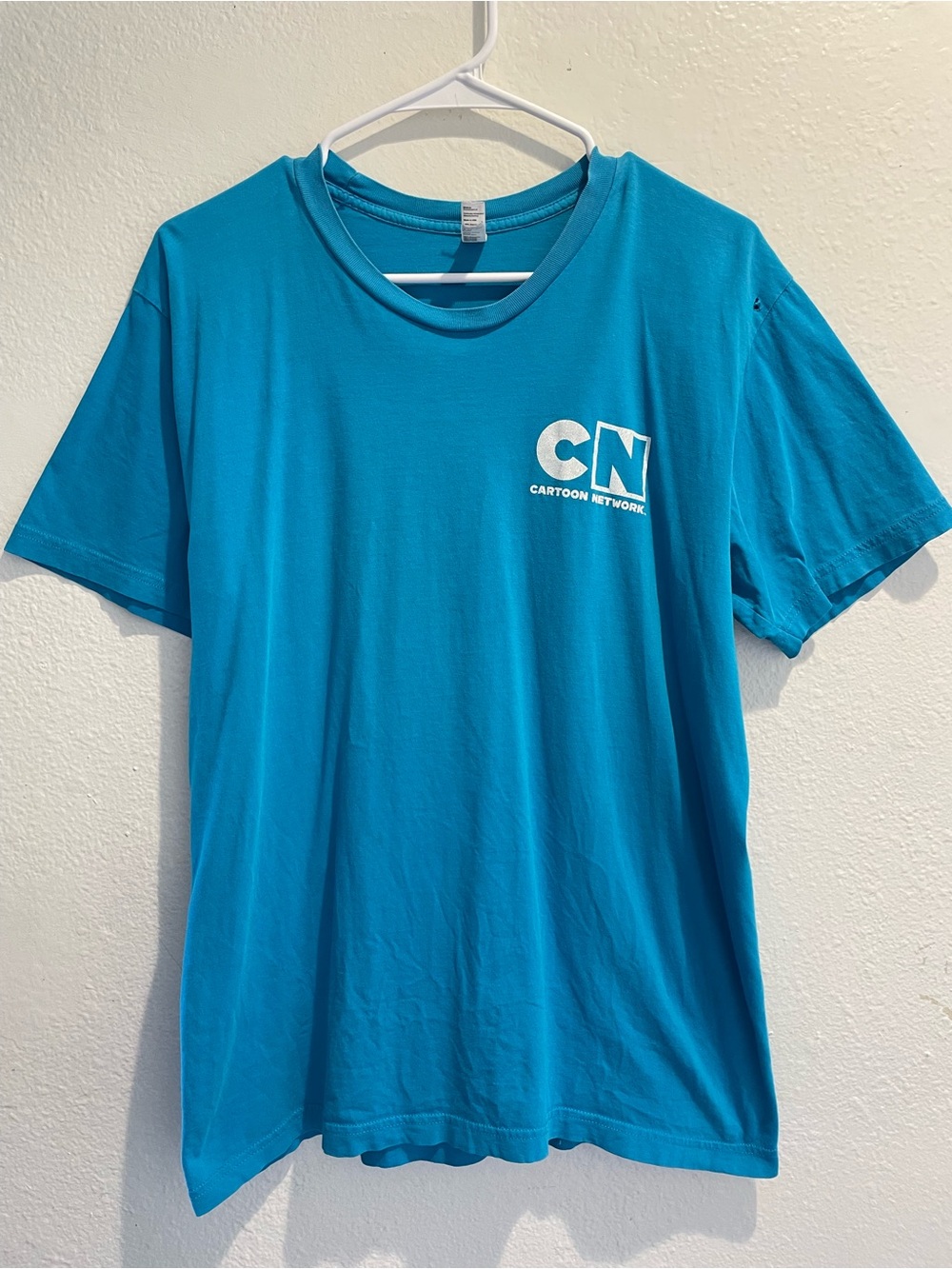 Cartoon Network Promotional T-Shirt L 📺 American Apparel Crew Blue